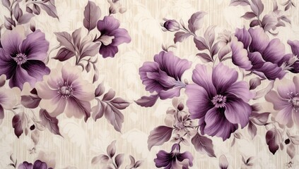 floral pattern background in fabric use style