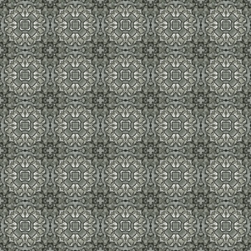 Seamless abstract square pattern. Modern texture - digital art. Fabric abstract kaleidoscope © Andrii