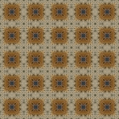 Seamless abstract square pattern. Modern texture - digital art. Fabric abstract kaleidoscope