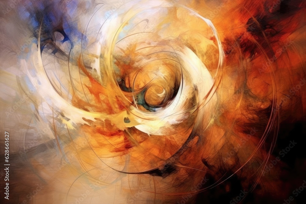 Poster abstract art of dance of light theme that out of formless darkness in the style of simple yet intric