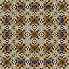 Seamless abstract square pattern. Modern texture - digital art. Fabric abstract kaleidoscope
