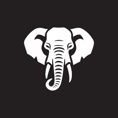 black and white elephant