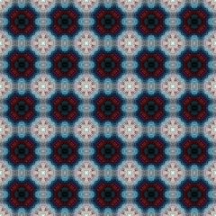 Seamless abstract square pattern. Modern texture - digital art. Fabric abstract kaleidoscope