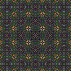 Seamless abstract square pattern. Modern texture - digital art. Fabric abstract kaleidoscope
