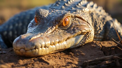 Obraz premium close up of a crocodile