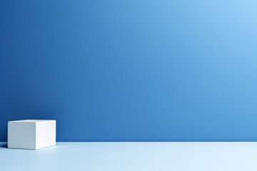 Minimalistic blue background for a presentation