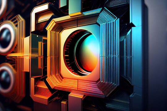Abstract hi-tech futuristic background