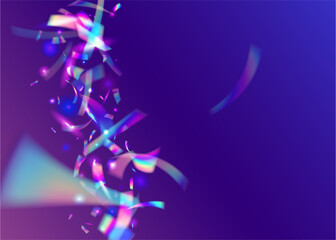 Obraz na płótnie Canvas Kaleidoscope Background. Neon Glare. Holiday Foil. Falling Glitter. Metal Carnaval Gradient. Crystal Art. Disco Prism. Purple Shiny Confetti. Pink Kaleidoscope Background