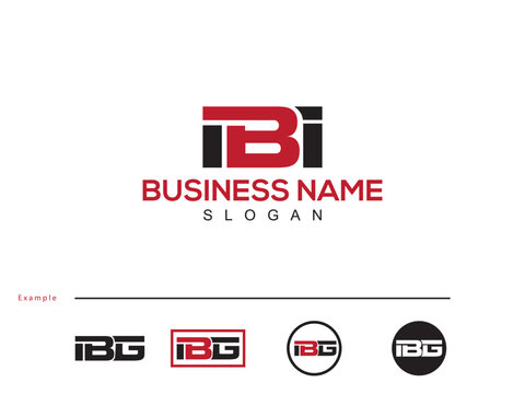 Beautiful IBI Business Logo, Initial Vector ibi ib Logo Letter For Shop