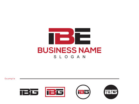 Beautiful IBE Business Logo, Initial Vector ibe ib Logo Letter For Shop