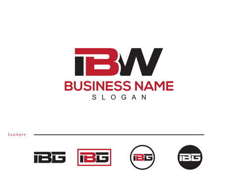 Beautiful IBW Business Logo, Initial Vector ibw ib Logo Letter For Shop