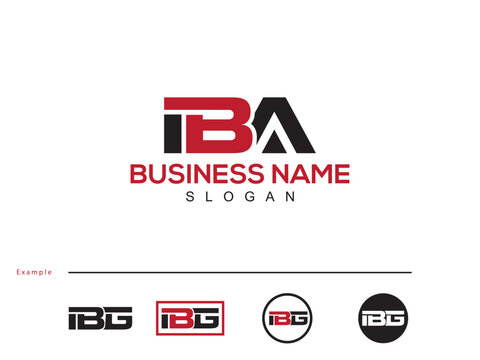 Beautiful IBA Business Logo, Initial Vector iba ib Logo Letter For Shop