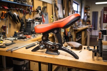 installing a new saddle on a road bike