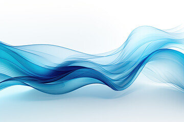 Abstract background waves. White and blue abstract background for wallpaper oder business card