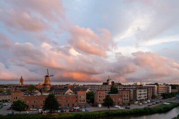 sunset skyline Schiedam