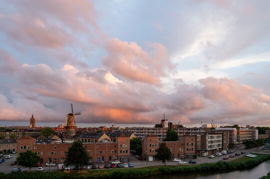 sunset skyline Schiedam
