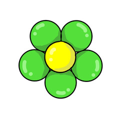 beautiful and bright flowers