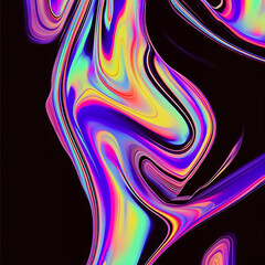 Abstract, modern gradient art composition, abstract, concept. Generative AI.