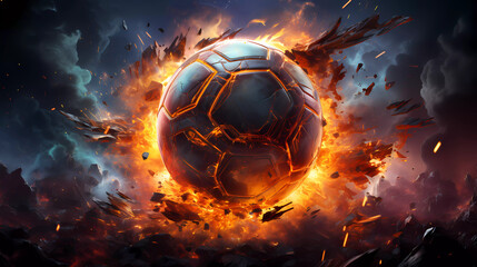 3D rendering soccer ball