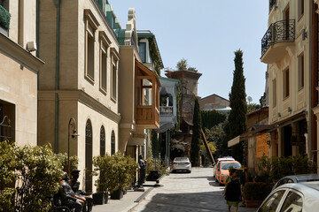 Obraz premium Tbilisi, Georgia - May 10, 2022: Views of Tbilisi, Georgia.