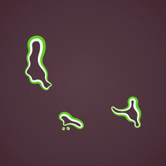 Comoros - Outline Map