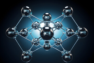 Illustration of hydrogen molecules