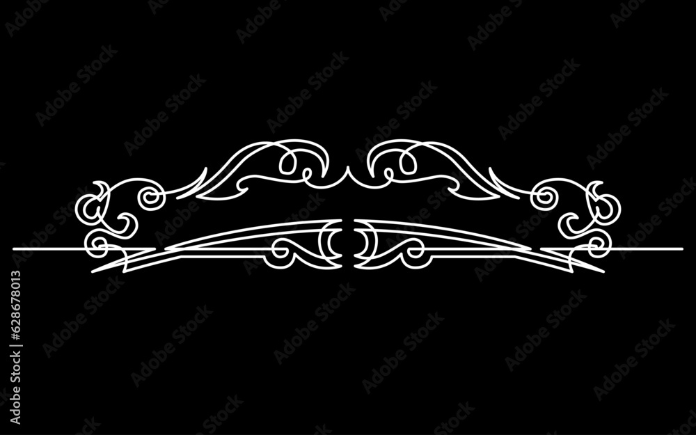 Poster continuous line drawing vector illustration with fully editable stroke of label price tag symbol con