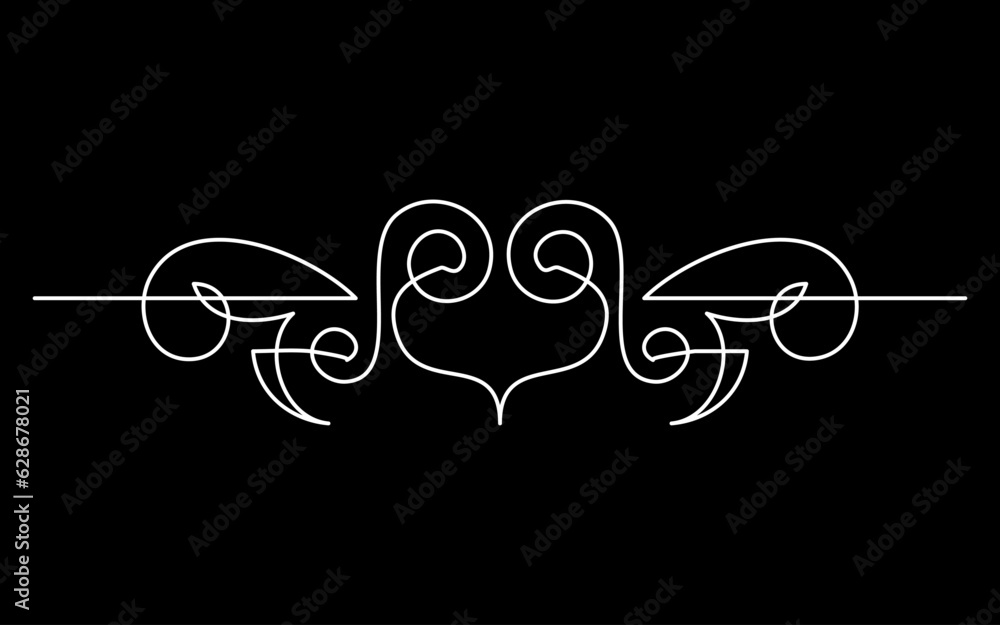 Poster continuous line drawing vector illustration with fully editable stroke of label price tag symbol con