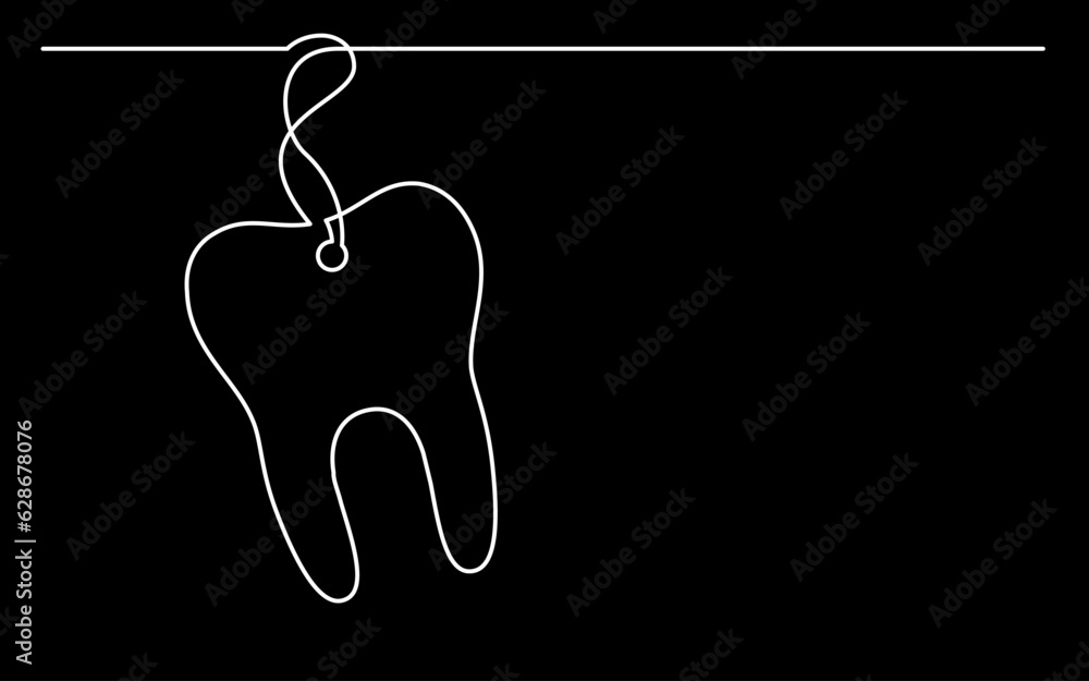 Poster continuous line drawing vector illustration with fully editable stroke of label price tag symbol con