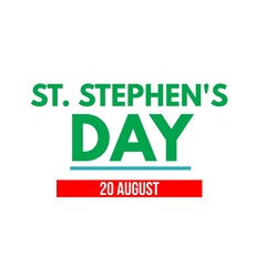 St. Stephen's day 20 august national international 