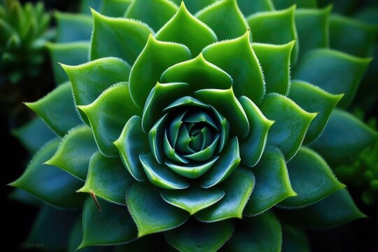 Close-up view of a succulent plant.