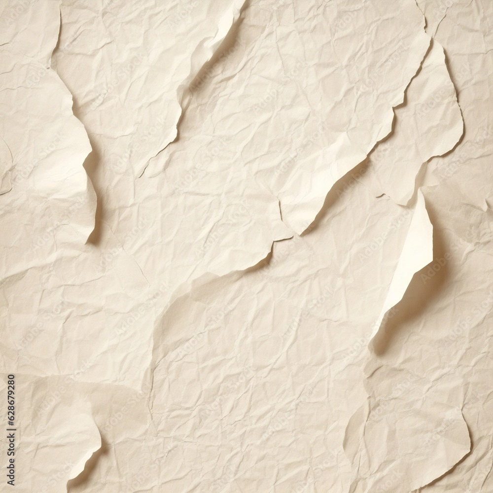 Poster generative ai : background image of a crumpled paper texture in a light pastel shade