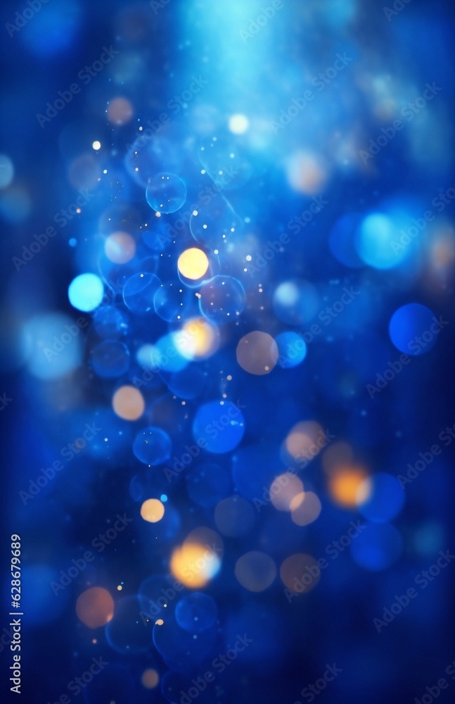 Fototapete generative ai : a drop of water dew sparkles in the sun abstract bokeh lighting background festive a