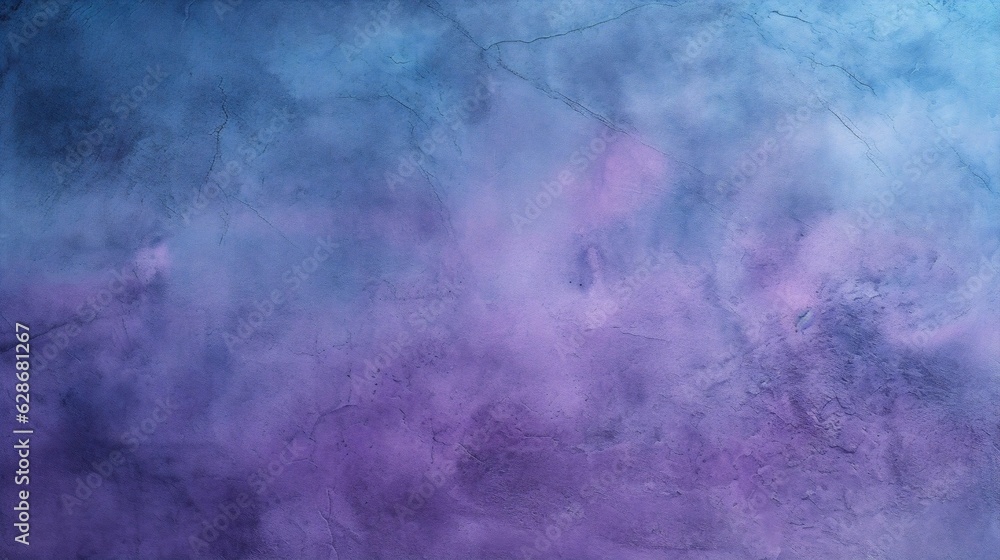 Poster generative ai : artistic image of background surface plaster in blue and purple tones