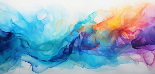 Fototapeta na wymiar abstract colorful background with smoke, Generative AI 