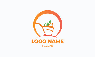 Creative Vegetable Shop Logo Design Template 