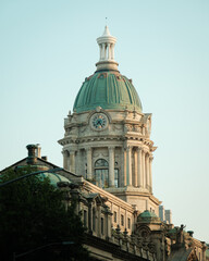 Obraz premium The dome of the Police Building, Manhattan, New York City