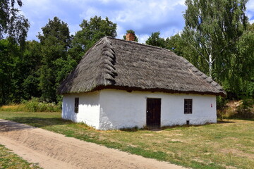 Skansen, stare domy, wieś, chałupy w Sierpcu © Albin Marciniak