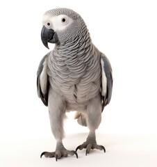 Grey parrot isolated