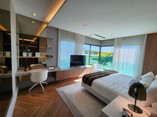 quarto decorado mobiliado novo