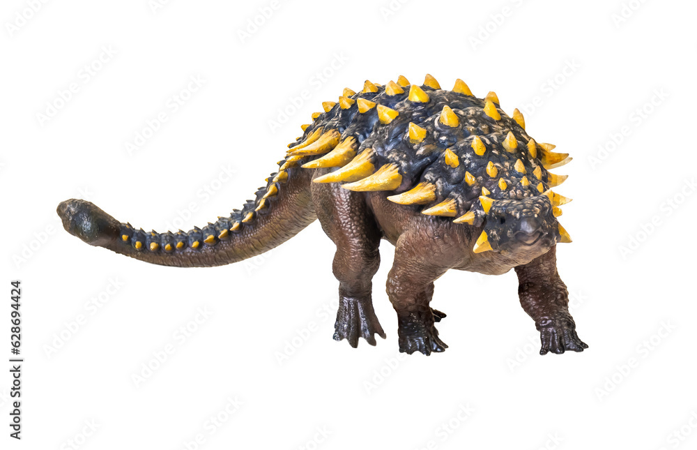 Wall mural ankylosaurus dinosaur , isolated background