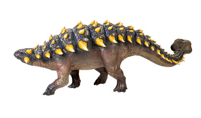 ankylosaurus dinosaur , isolated background