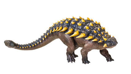 ankylosaurus dinosaur , isolated background