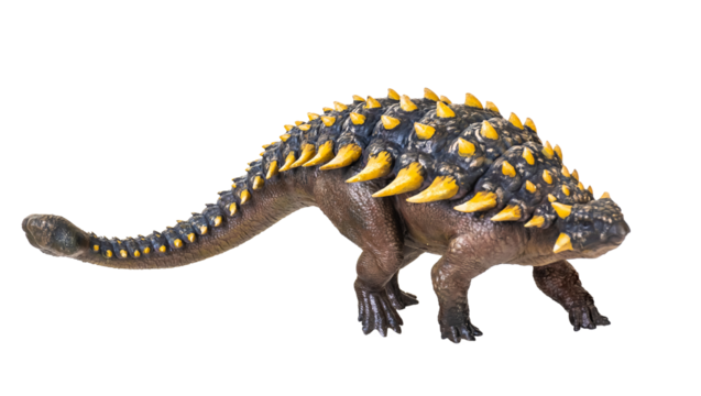 ankylosaurus dinosaur , isolated background