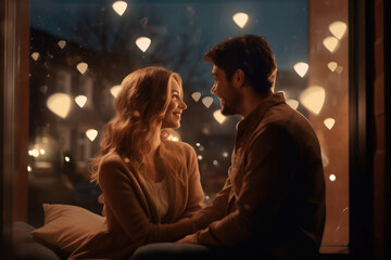 Romantic Gesture of a Person Surprising Their Partner with a Thoughtfully Planned Date Night