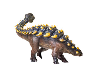 ankylosaurus dinosaur , isolated background