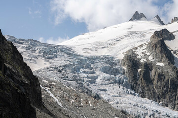 Trient Glacier on the Swiss side of the Mont Blanc massif