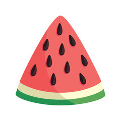 slice watermelon fruit isolated icon style