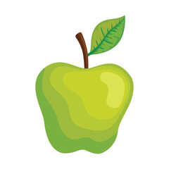 green apple fruit isolated icon style