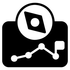  Map, glyph icon